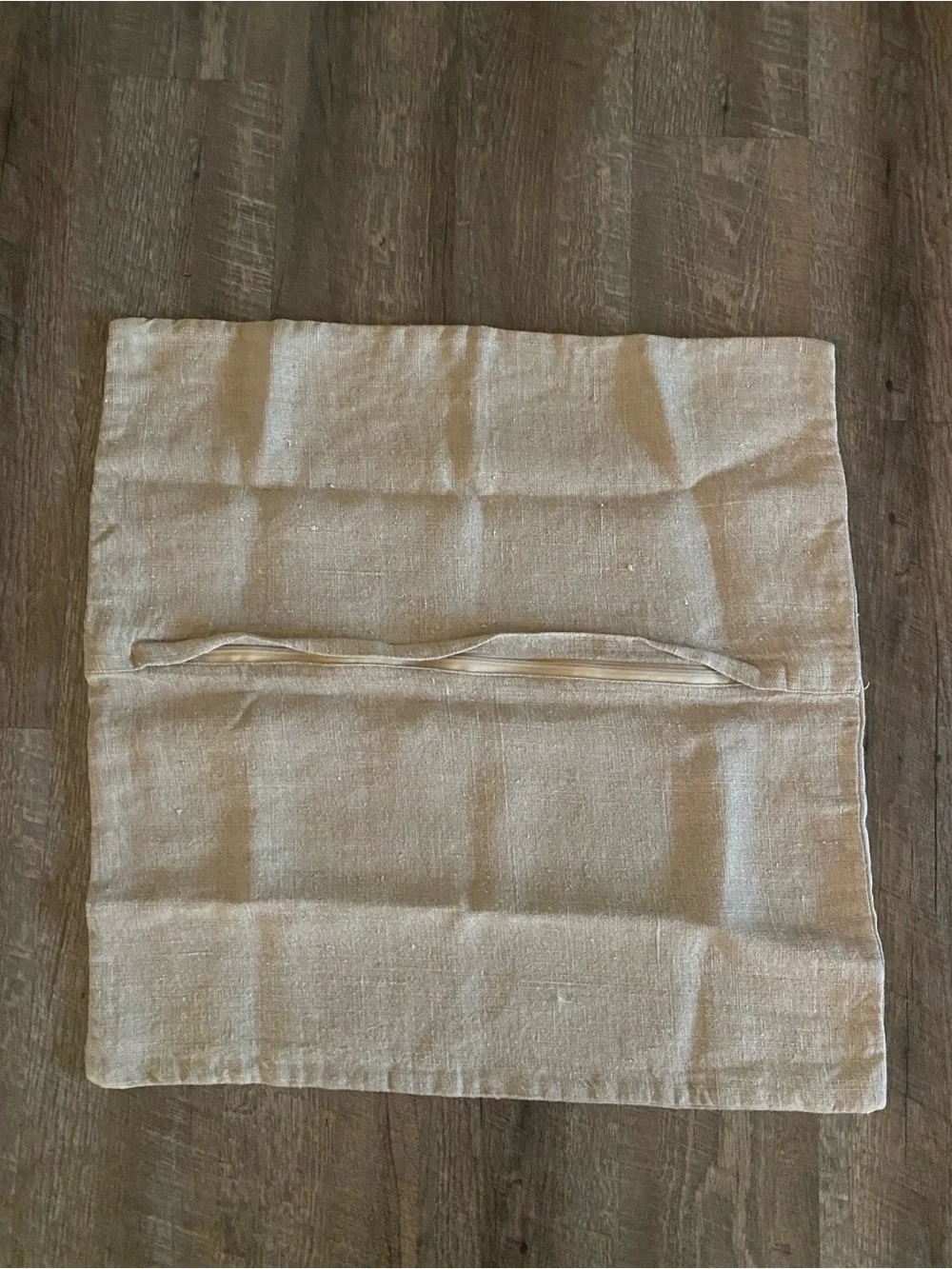 Sugarboo & Co. Oatmeal Linen Striped Pillow Case